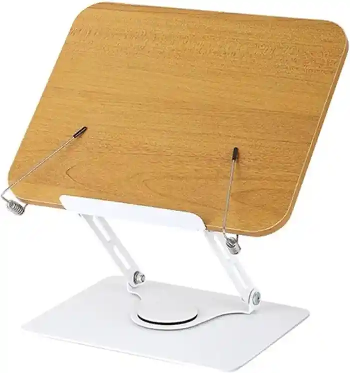 Adjustable laptop stand/Book Stand for Reading, 360° Rotating Base